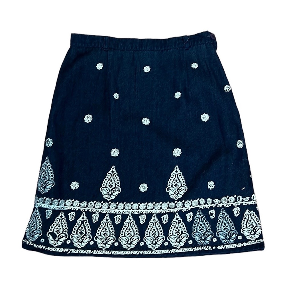 G.M.D. Clothing from Asia denim skirt white iron on design girls size L
